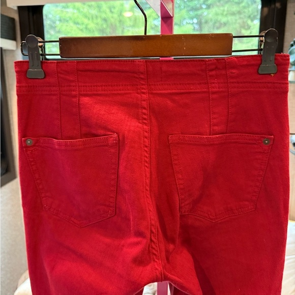 Pilcro and the Letterpress High Rise Red Jeans - Picture 4 of 4